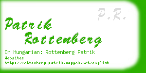patrik rottenberg business card